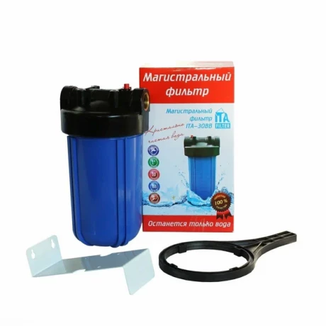 Корпус фильтра d=1" 10BB синяя F20130+ ITA-30 2 уплотнения, с ключом, креплением