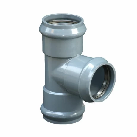 Тройник напорный раструбный d=160х160х90° PN10 PVC-U