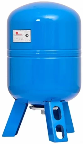 Гидроаккумулятор вертикальный WESTER WAV 80 (10 бар) D41хH81 G1"  (на ножках)