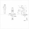 Смеситель д/ум. BRAVAT FIT монобукса хром арт F1135188CP-RUS