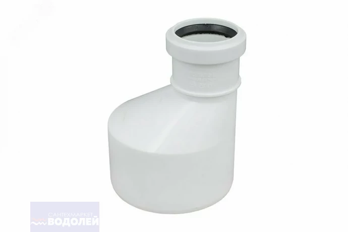 Переходник канализационный d=110x50 эксцентрик длинный VALFEX б/шумн