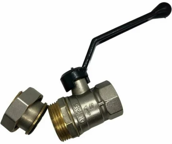 Кран шаровый с разб/соед LD Pride d=1" в/н ручка LD47.307.25