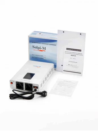 Стабилизатор SOLPI-M SLP-2000VA euro 1500Вт 4мс ±5% 130-270В релейный настенно/настольный