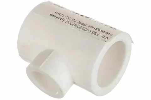 Тройник перех. VALTEC PPR d=32х20х32 белый VTp.735.0.032020032