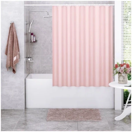 Штора для ванны Wasserkraft Order 180х200 c кольцами *розовая* SC-30401