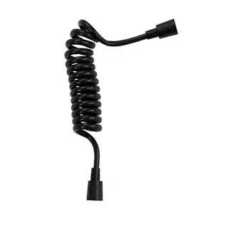 Шланг д/биде 150см d1/2"х1/2" черный пружина POTATO P59-156 BLACK