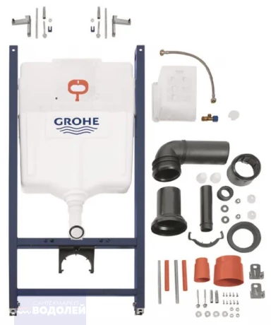 Модуль монт. д/унит. подвес GROHE Solido с пн/кн Grohe Sail хром овал б/перемычки 38971000/38965000