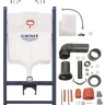 Модуль монт. д/унит. подвес GROHE Solido с пн/кн Grohe Sail хром овал б/перемычки 38971000/38965000