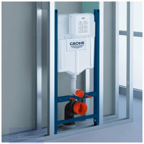 Модуль монт. д/унит. подвес GROHE Solido с пн/кн Grohe Sail хром овал б/перемычки 38971000/38965000
