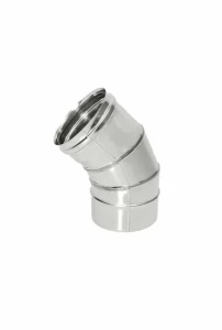 Колено из нерж/стали d=160/45° (толщ. 0,5мм) ОМ-Р AISI 430 ТиС