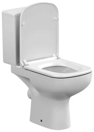Унитаз компакт CERSANIT COLOUR Clean On 3/5л безободковый горизонтальный сток, дюропласт, микролифт и легкосъемный механизм