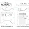 Умывальник MARRBAXX Марсель V52 D1 60х50х10