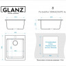 Мойка из искусств камня GLANZ Линди L8 G34 песок глянец 500х425х195мм квадр б/сифона