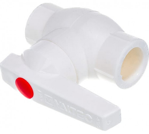 Кран шаровый VALTEC PPR d=20 ГВ белый усиленный VTp.744.0.020