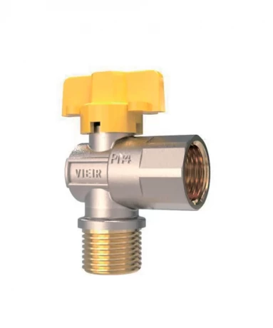 Кран шаровый ViEiR d=1/2" в/н бабочка ГАЗ угловой VRQ214-02