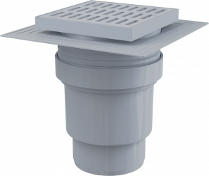 Трап d=110х180 (150х150) пласт решетка AlcaPlast apv11