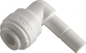 Фитинг угловой Jaco 3/8&amp;quot; трубка х 3/8&amp;quot; РС без гайки арт 4066