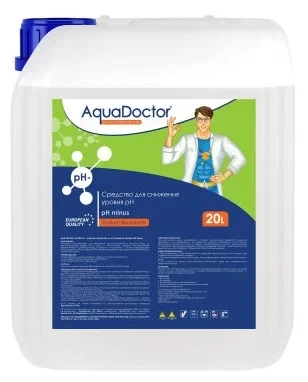Средство д/бассейна AQUADOCTOR PH-minus д/снижения уровня РН (жидкость 35%) *30л*