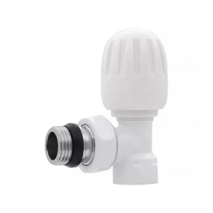 Вентиль радиаторный с НГ угловой с ручкой d=1/2" белый ViEiR VR276-F