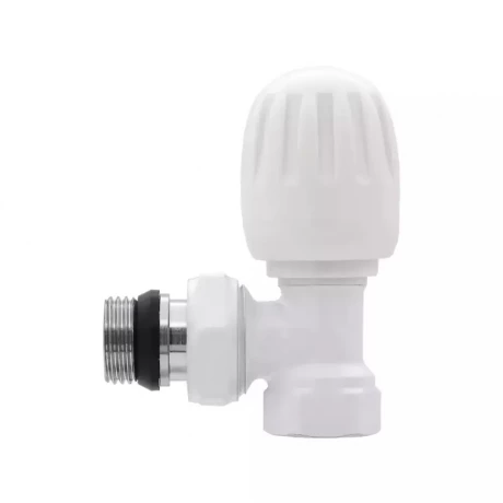 Вентиль радиаторный с НГ угловой с ручкой d=1/2" белый ViEiR VR276-F