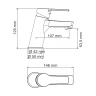 Смеситель д/ум. Wasserkraft Rhin хром арт 4403