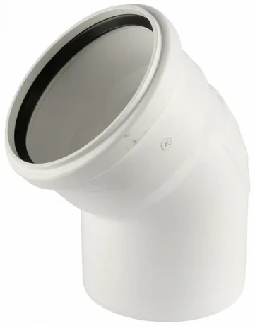 К Колено канализационное d=110х45° Sinikon Comfort б/шумн *20