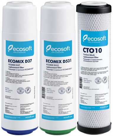 Комплект сменных картриджей жесткость (Ecomix D37, Ecomix D531, CTO) ECOSOFT арт CRV3ECO