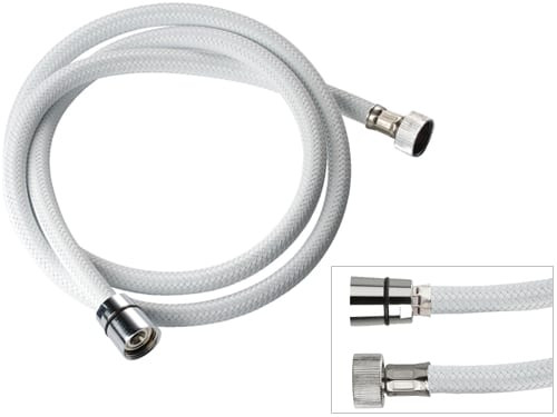 Шланг д/лейки выдвижной хром белый 1/2"В х (15х1) Н-1,50см Remer 332 BX1512 150
