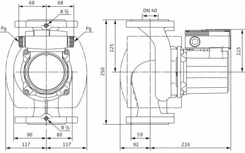 Насос цирк. WILO TOP S 40/10 DM 3фазн арт 2165525/2080045/15w30