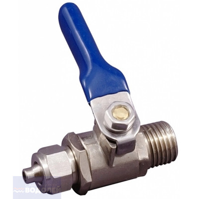 Краник для фильтра d=1/4" РН х цанга 1/4" трубка к PO V011414OON-CQ ГЕЙЗЕР
