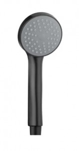 Лейка д/душа 1 режим RADO LUXE пластик черная арт RLP-R22BM