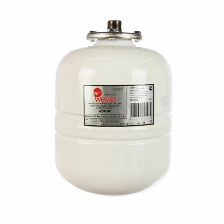 Компенсатор обьема д/ГВС и ГС WESTER WDV-8P Premium (12 бар 110°) D20хH33 G3/4" б/крепл