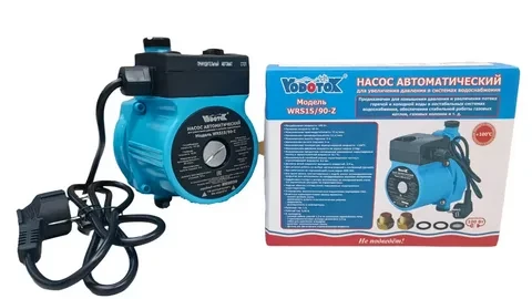 Насос повышающий VODOTOK WRS 15/90Z 100Вт, 95°С, Нмах 9м, Qмах 23л/мин