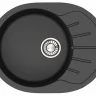 Мойка из искусств камня GLANZ Тейлор J10 G32 черная матовая 575х440х215мм б/сифона