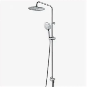 Душевой компл Wasserkraft 116,1х51,4см 3ф лейка,шланг,насадка кругл d20 лат,стойка б/смес арт А017