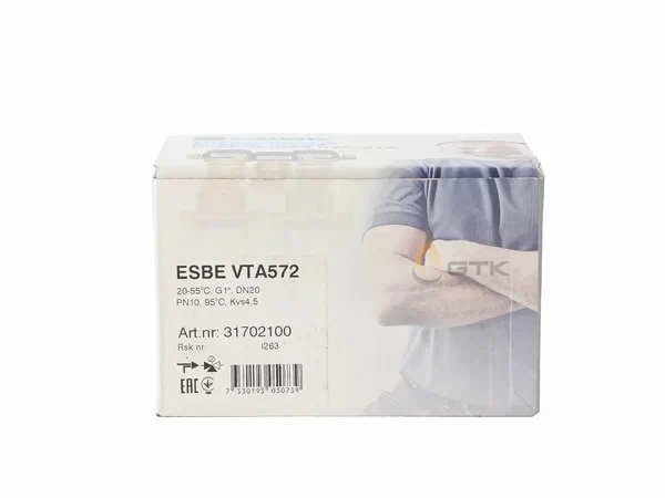 Клапан термостатический смес ESBE VTA 572 1" 20-55° Kvs-4,5м³ арт 31702100