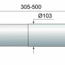 Клапан притока воздуха вентиляционный ВЕНТС ПС102 d103мм L305-500мм (до 30м³/час)