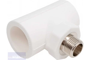 Тройник с МРН VALTEC PPR d=32х1/2" белый VTp.733.0.03204