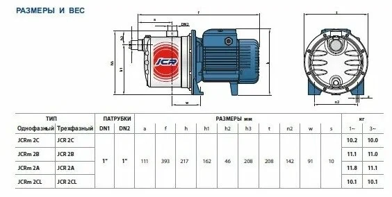Насос PEDROLLO JCRm 2A
