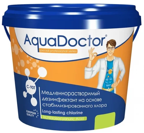 Таблетки хлорные AQUADOCTOR C-90T *1таб - 200гр* "длительный"-хлор