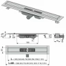 Канал душевой AlcaPlast APZ101 Low300 б/решетки