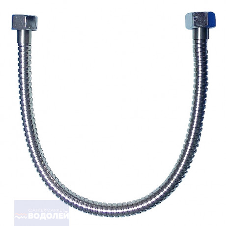 Шланг д/лейки 60см d1/2"х1/2" хром DOKORONA арт DK032