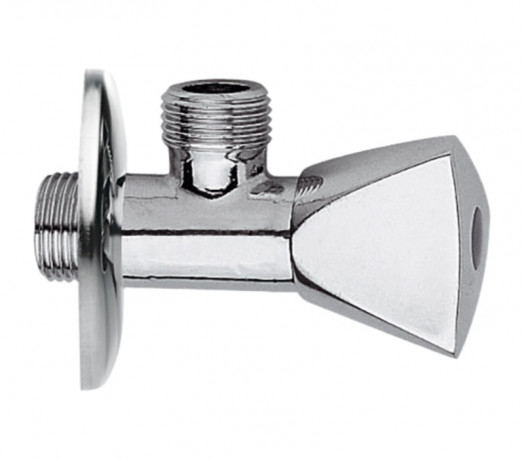 Вентиль угловой d=1/2"x3/8" Remer с отражателем хром арт 129 1238