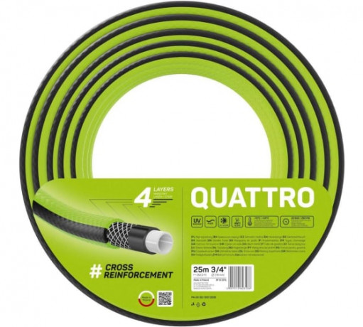 Шланг поливочный d=3/4 Cellfast Quatro арт 10-075 бухта 25м