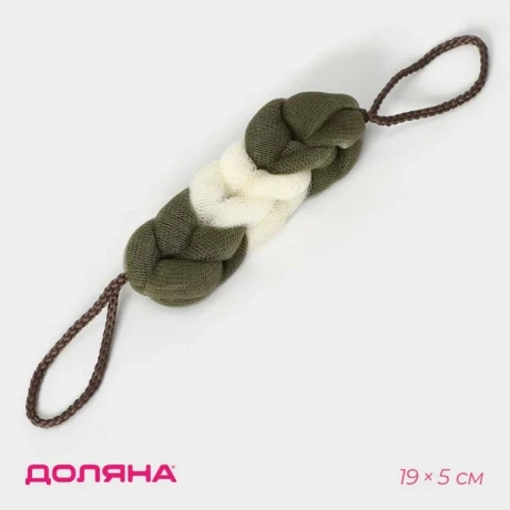 Мочалка д/тела Доляна КОЛОСОК цвет МИКС полиэстр арт 5376384