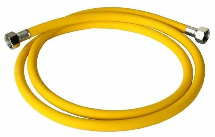 Шланг газовый ПВХ желтый 1,20м d=1/2" г/г TUBOFLEX