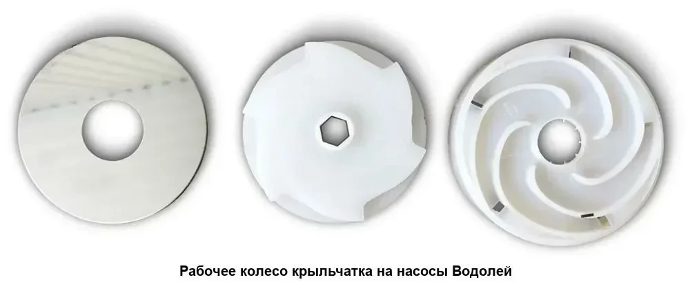 Комплект (рабочее колесо+отвод) д/насосов Водолей БЦПЭ 0,5 (H21мм)