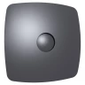 Вентилятор осевой вытяжной "ЭРА" RIO 4C dark grey metal d=100 с обр клапаном на подшипниках качения