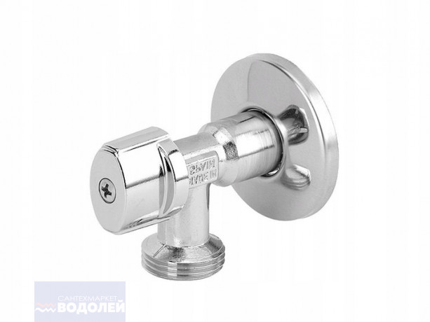 Кран шаровый угловой d=1/2"x3/4" ARCO приборный удлиненный с отражателем арт 728MN