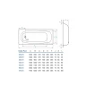 Ванна стальная KOLLER POOL/AQUART 140х70Е 2,5 мм без ножек